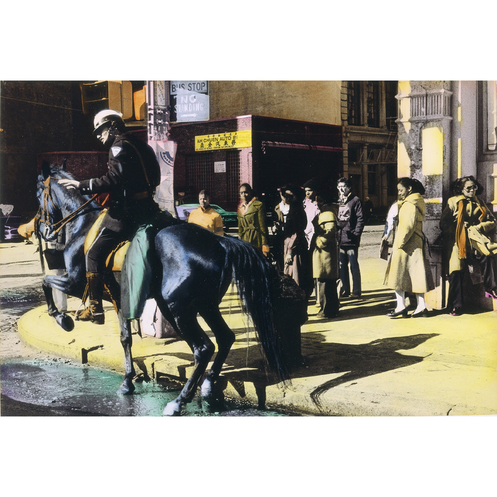 Blue horse on Broome Street (1978)