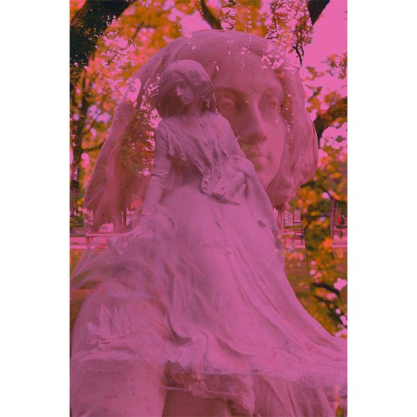 George Sand , double exposition, Jardin du Luxembourg (2019)